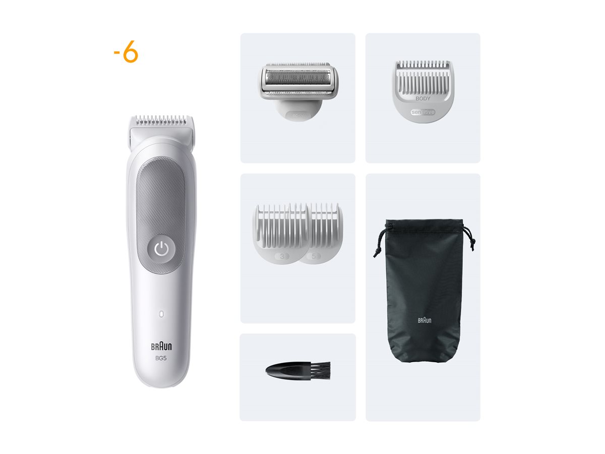 Braun Body Groomer | Series 5 BG5550 | Cordless | Lght Grey - Image 5
