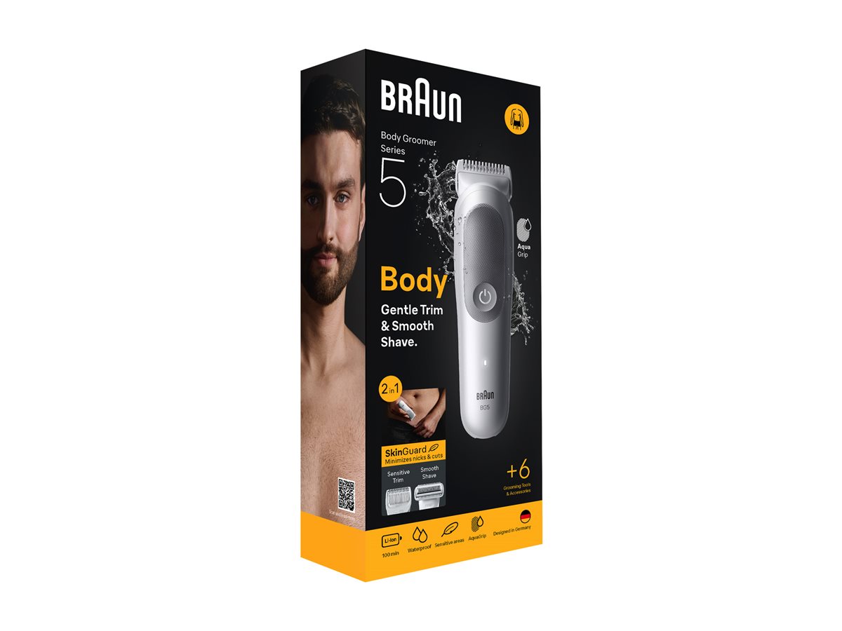 Braun Body Groomer | Series 5 BG5550 | Cordless | Lght Grey - Image 7
