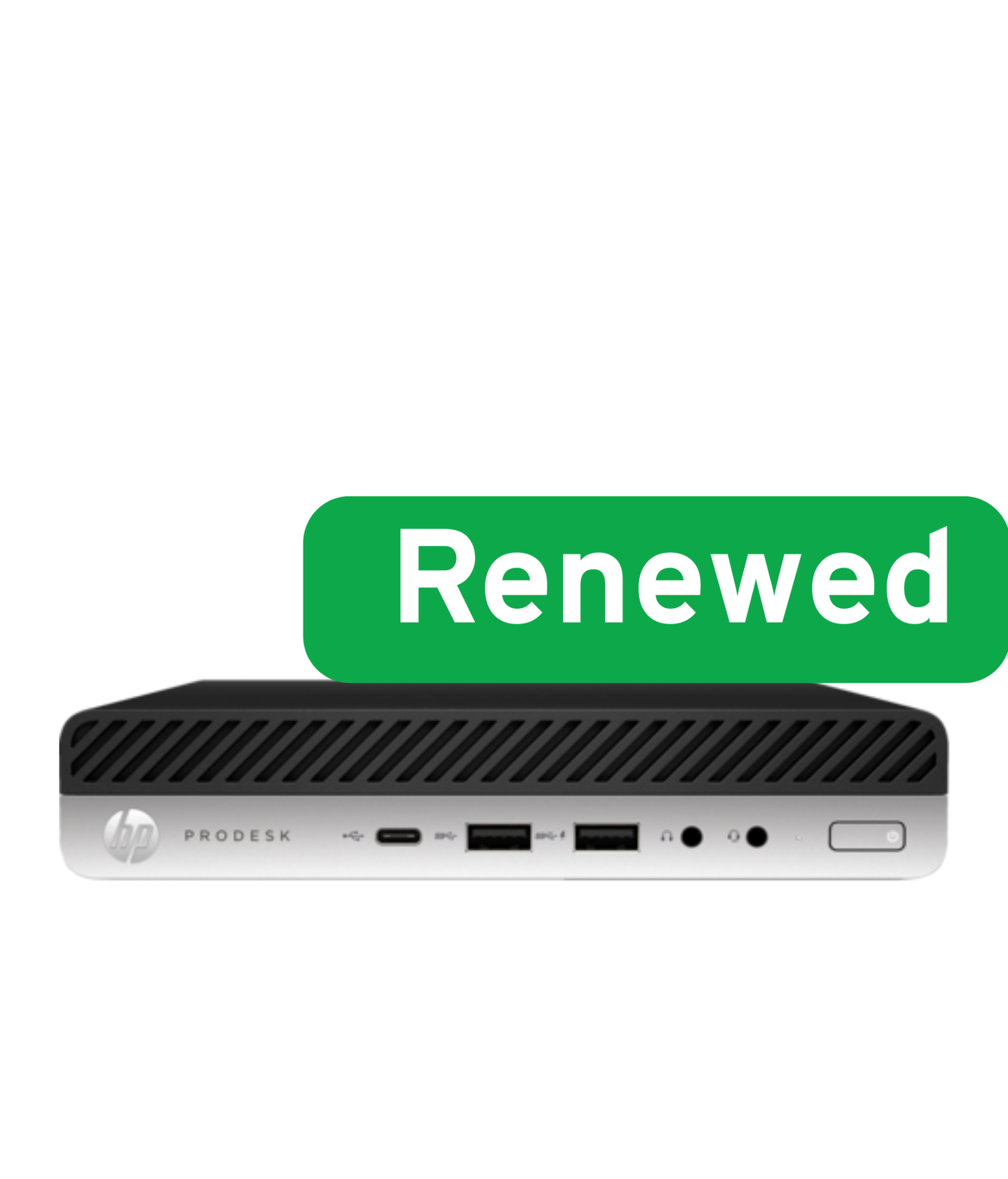 HP Renew Grade B | ProDesk 600 G4 Desktop Mini PC | Intel Core i3 | i3-8100T | 8 GB | SSD | 128 GB | Intel UHD Graphics 630 | Windows 11 | 12 month(s)