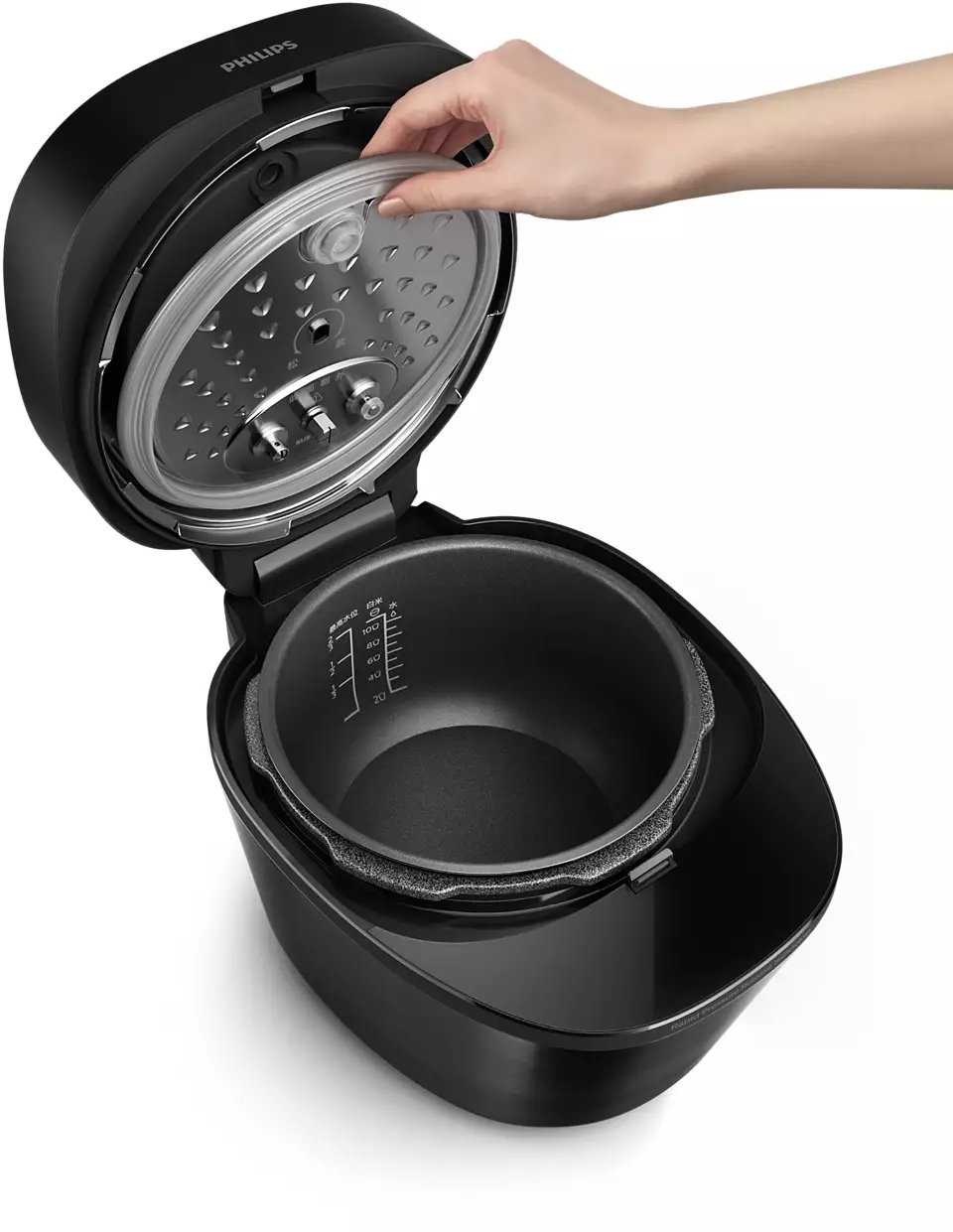 Philips | All-in-one Pressure Cooker | HD2151/40 | 1000 W | 5 L | Number of programs 12 | Black - Image 6