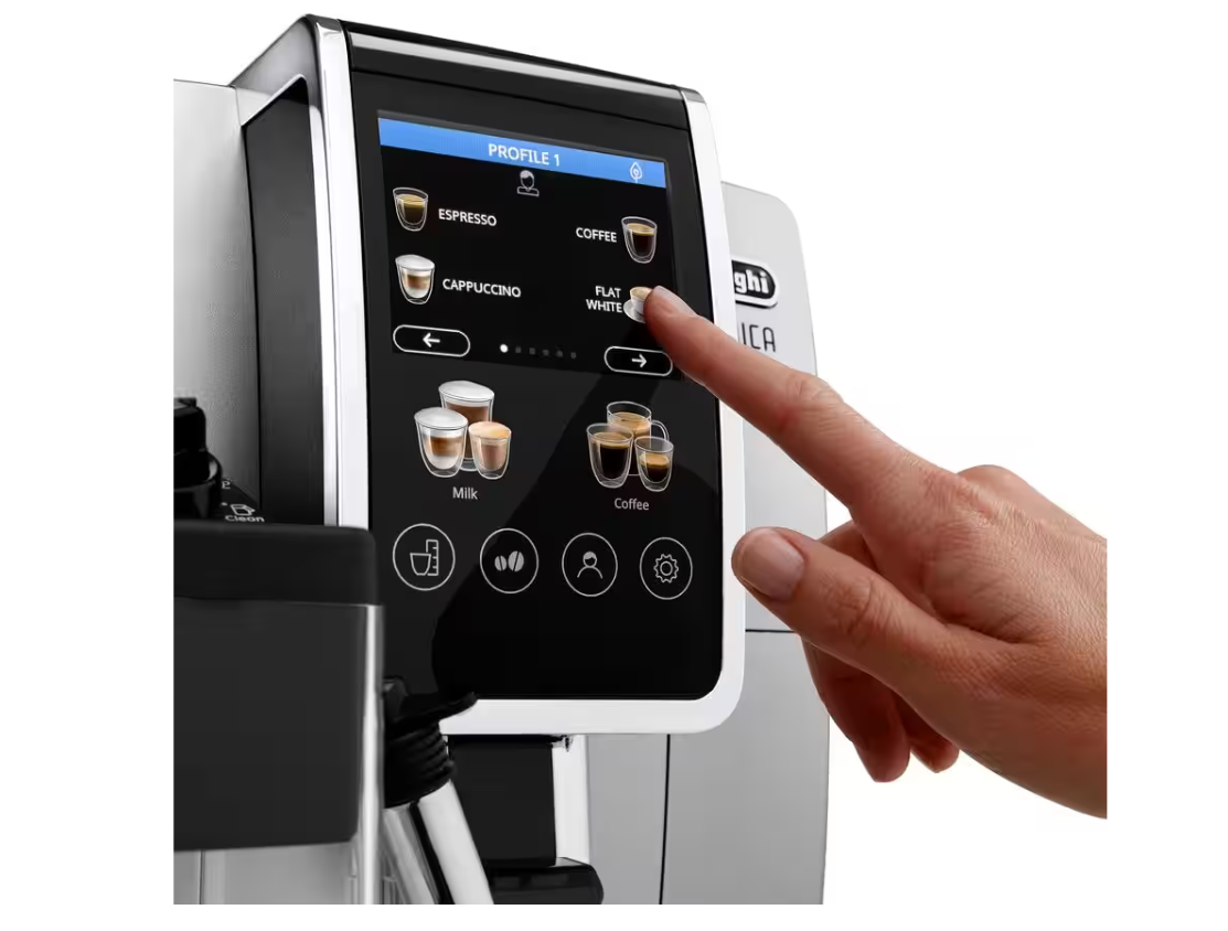 Delonghi | Coffee Maker | Dinamica Plus ECAM380.85.SB | Pump pressure 15 bar | Built-in milk frother | Automatic | 1450 W | Stainless Steel/Black - Image 3