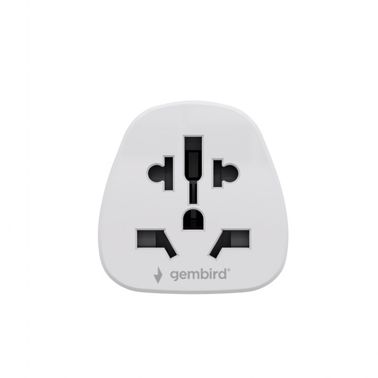 Gembird World to EU power adapter plug, 15 A | A-AC-EUMINTF | Travel adapter - Image 3