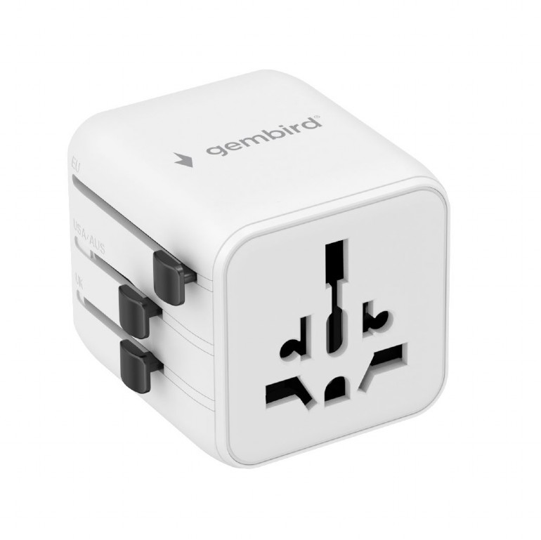 Gembird Universal travel power adapter | TPA-INT-01-W | Travel adapter - Image 3