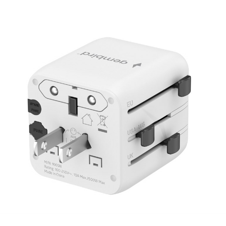 Gembird Universal travel power adapter | TPA-INT-01-W | Travel adapter - Image 5
