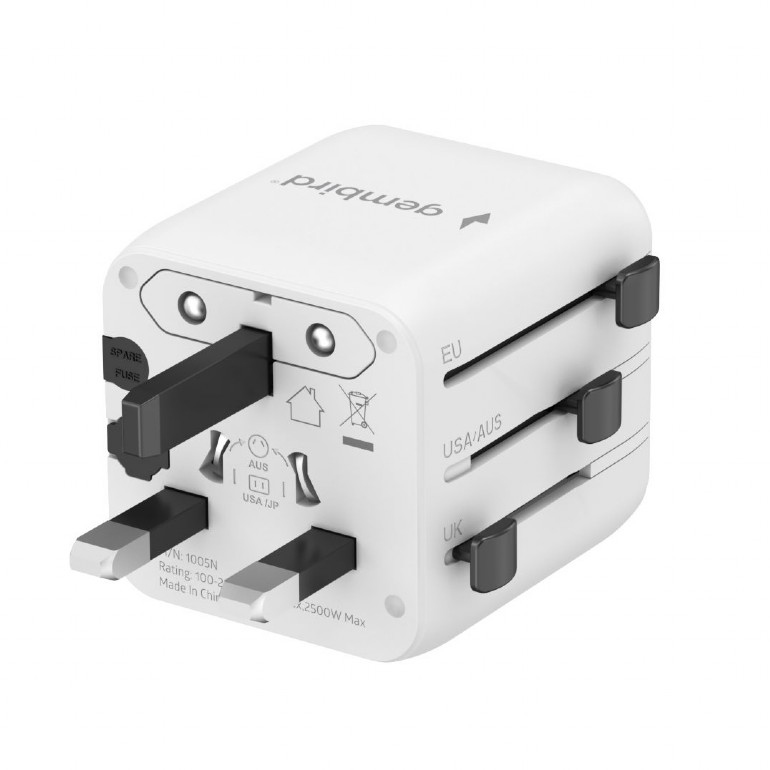 Gembird Universal travel power adapter | TPA-INT-01-W | Travel adapter - Image 6