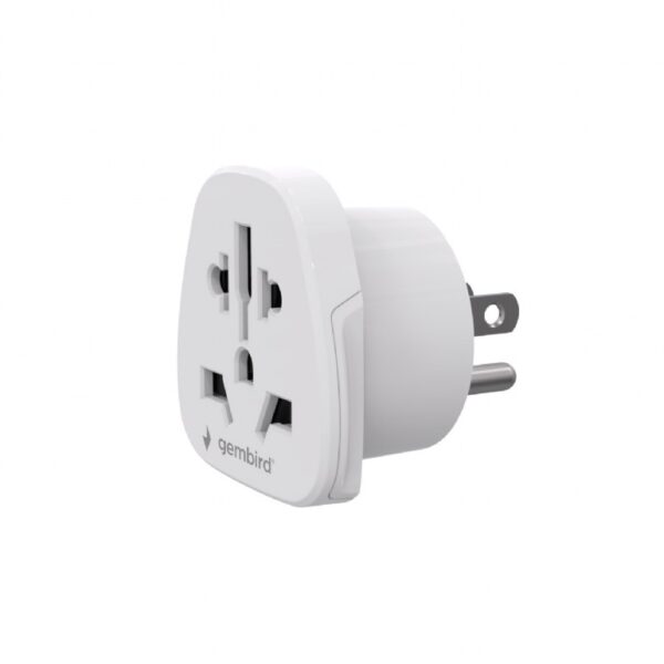 Gembird World to US power adapter plug, 10 A | A-AC-USMINTF | Travel adapter