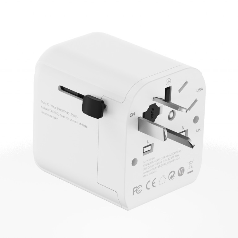Gembird EU to Universal travel power adapter, 12W | TPA-EU2A12-01-W | 5 V - Image 6