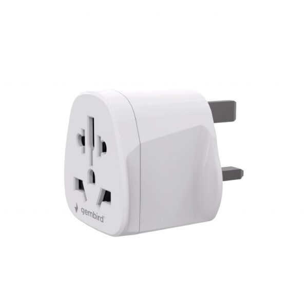 Gembird World to UK power adapter plug, 10 A | A-AC-UKMINTF