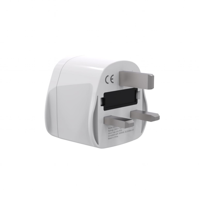 Gembird World to UK power adapter plug, 10 A | A-AC-UKMINTF - Image 2