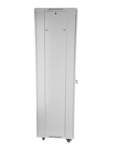 SOMI Networks | 22U, 19″ Freestanding Cabinet | 22U-60/60NAC | Gray | Max Load 800kg; Removable and Lockable Side Panels; Glass Doors; Unassembled | Depth: 60 cm - Image 3