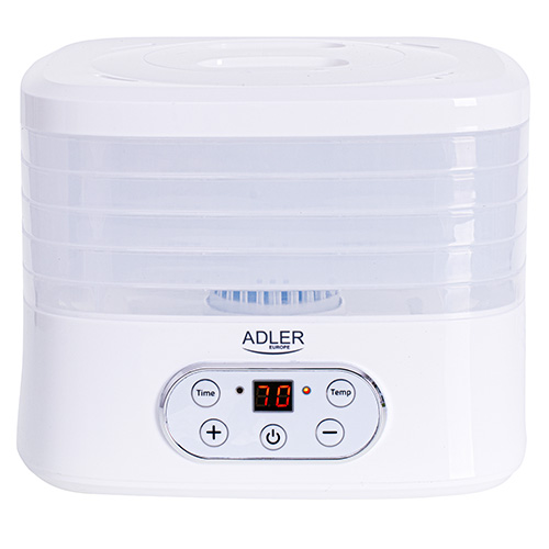 Adler | Food Dehydrator | AD 6658 | Power 230 W | Number of trays 5 | Temperature control | Integrated timer | White - Image 3