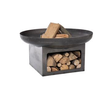 SALE OUT. RedFire Firepit Juva Industrial 80 cm, with wood storage, Steel | RedFire Firepit | Juva 81024 | DAMAGED PACKAGING, DENTED POT BASE - Image 6
