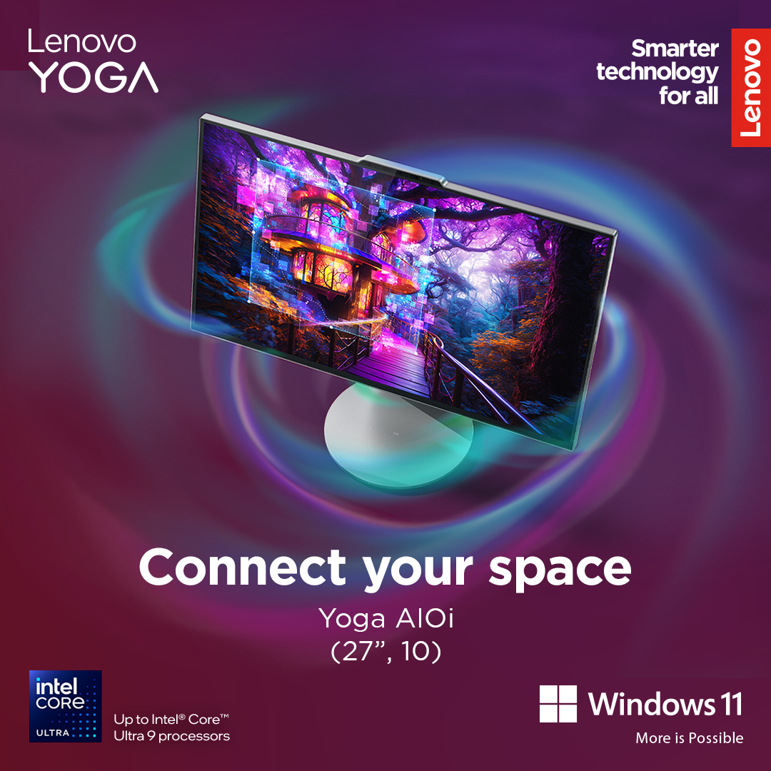 Lenovo Yoga | 27IAH10 | Desktop | AIO | 27 " | Inte Core Ultra 7 | 255H | 16 GB | Soldered LPDDR5x | 1000 GB | Intel Arc 140T GPU | English | Windows 11 Home | Warranty 24 month(s) - Image 23