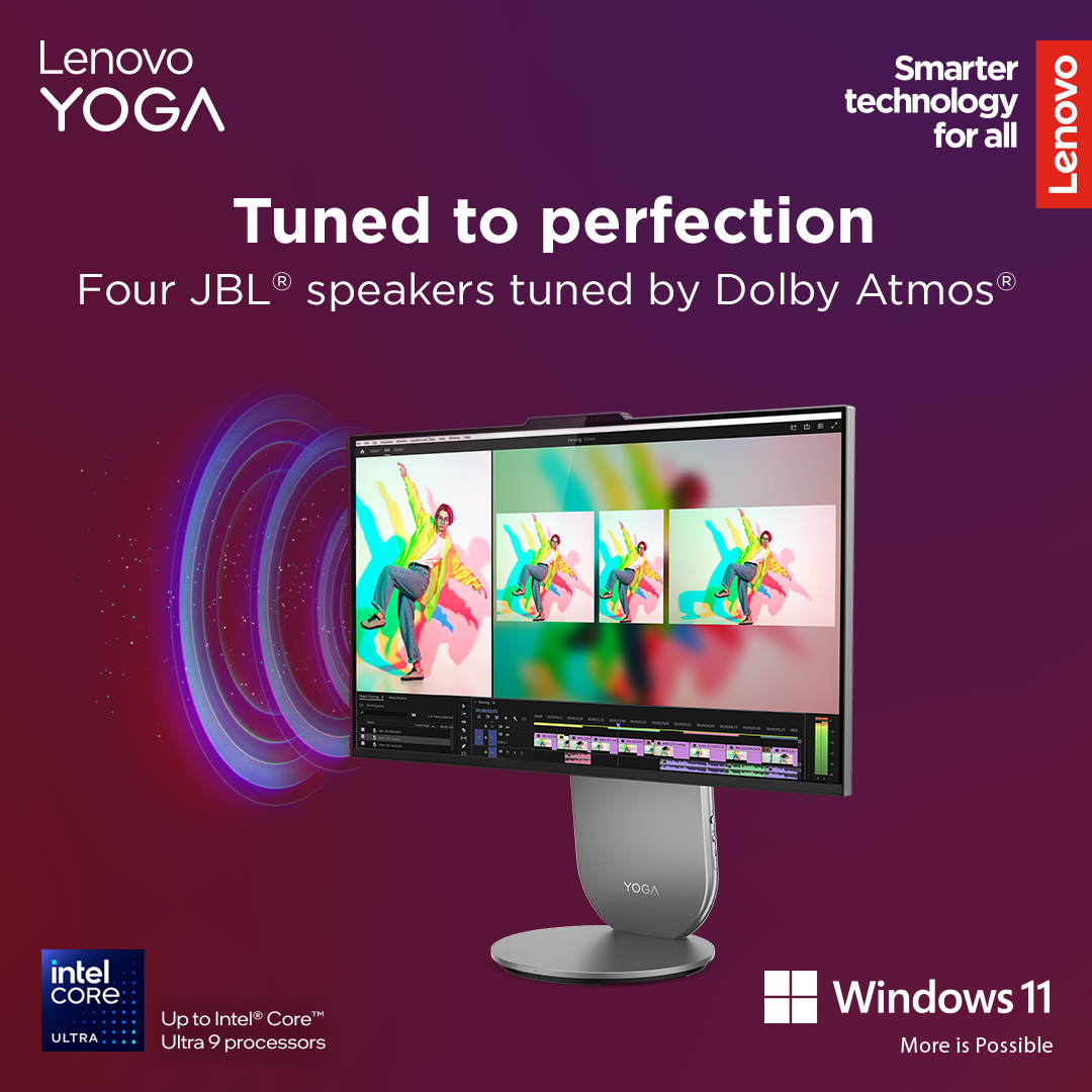 Lenovo Yoga | 27IAH10 | Desktop | AIO | 27 " | Inte Core Ultra 7 | 255H | 16 GB | Soldered LPDDR5x | 1000 GB | Intel Arc 140T GPU | English | Windows 11 Home | Warranty 24 month(s) - Image 26