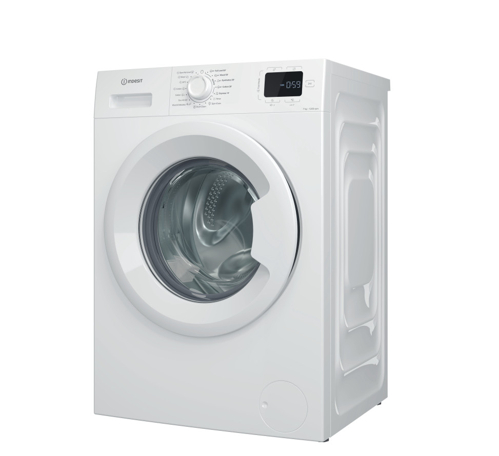 INDESIT Washing machine | IM 762 MY TIME EE | Energy efficiency class A | Front loading | Washing capacity 7 kg | 1200 RPM | Depth 50 cm | Width 60 cm | Display | Digit | Steam function | White