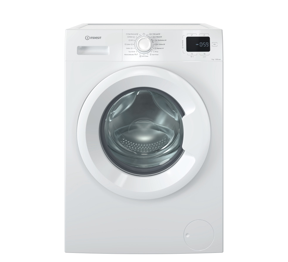 INDESIT Washing machine | IM 762 MY TIME EE | Energy efficiency class A | Front loading | Washing capacity 7 kg | 1200 RPM | Depth 50 cm | Width 60 cm | Display | Digit | Steam function | White - Image 2