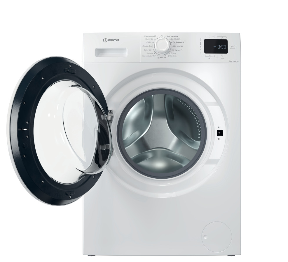 INDESIT Washing machine | IM 762 MY TIME EE | Energy efficiency class A | Front loading | Washing capacity 7 kg | 1200 RPM | Depth 50 cm | Width 60 cm | Display | Digit | Steam function | White - Image 3