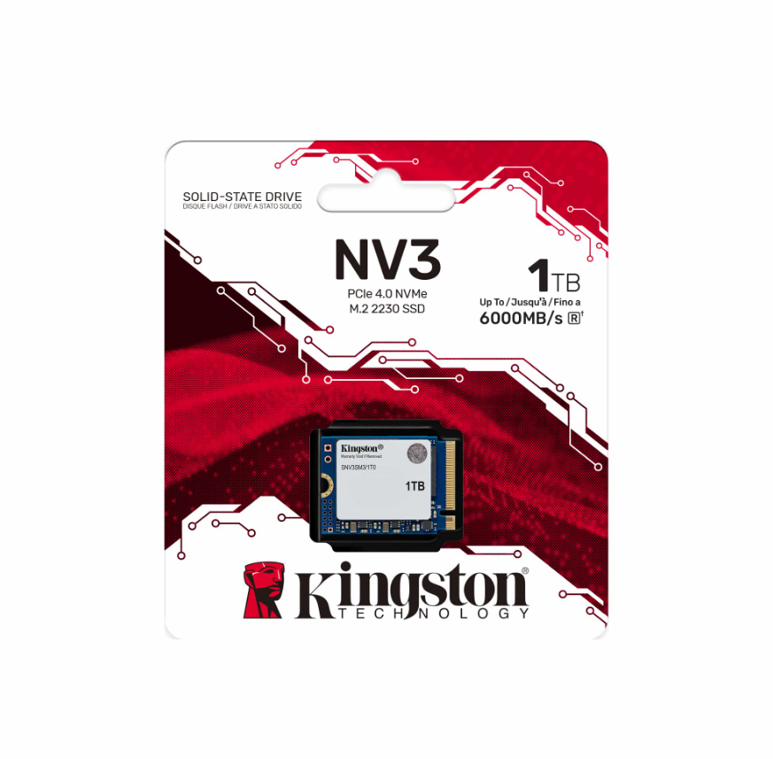 Kingston SSD | NV3 | 1000 GB | SSD form factor M.2 2230 | Solid-state drive interface PCIe 4.0 x4 NVMe | Read speed 6000 MB/s | Write speed 4000 MB/s - Image 3
