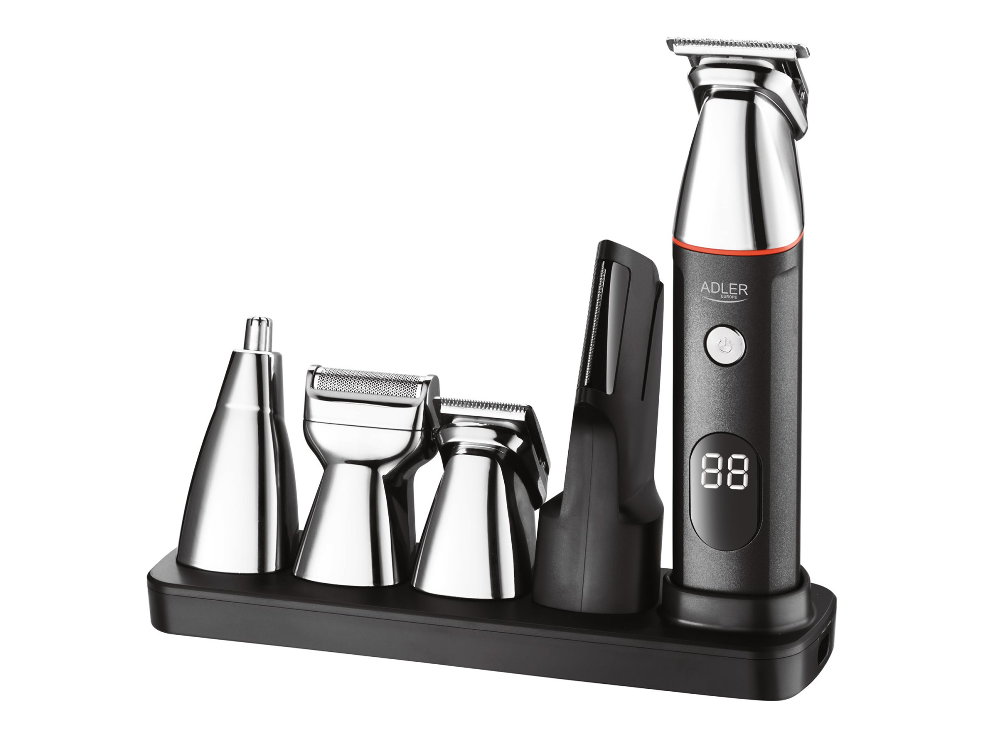Adler | 5in1 Men’s Grooming Kit | AD 2946 | Cordless | Number of length steps 4 | Black/Stainless Steel - Image 2