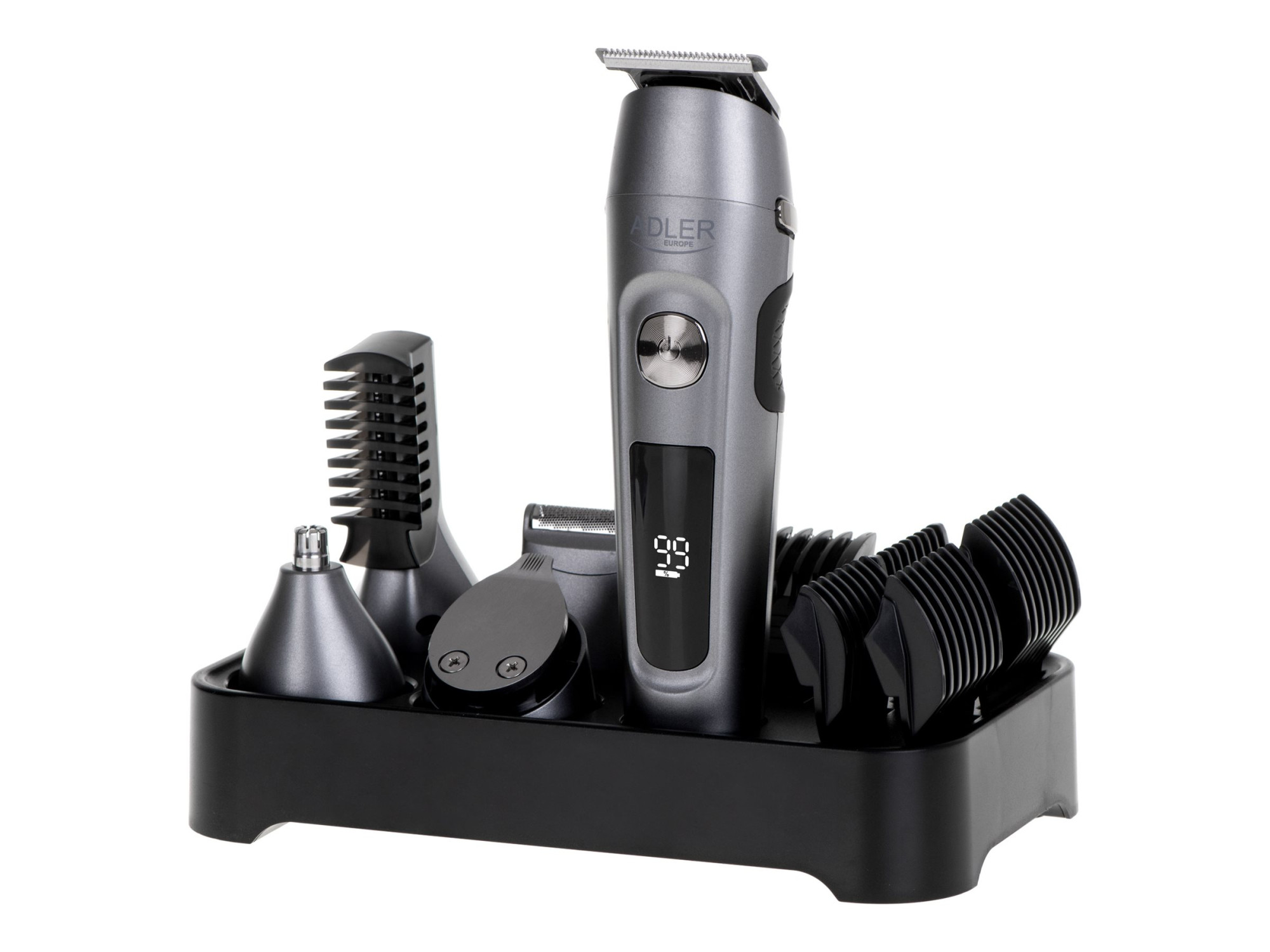Adler | Grooming 6 in 1 Set | AD 2944 | Cordless | Number of length steps 6 | Stainless Steel/Black - Image 2