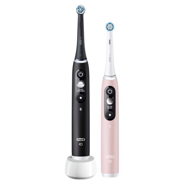 Oral-B Electric Toothbrush | iO6 DuoPack | Rechargeable | For adults | Number of brush heads included 2 | Number of teeth brushing modes 5 | Black/Pink