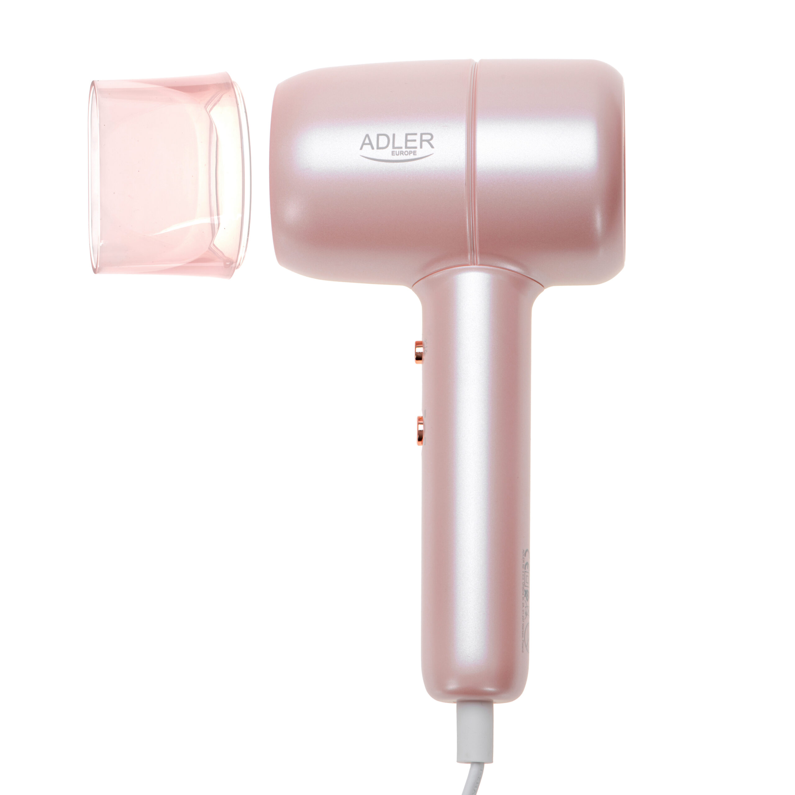 Adler Hair Dryer | AD 2279p | 1800 W | Number of temperature settings 2 | Ionic function | Pink - Image 4
