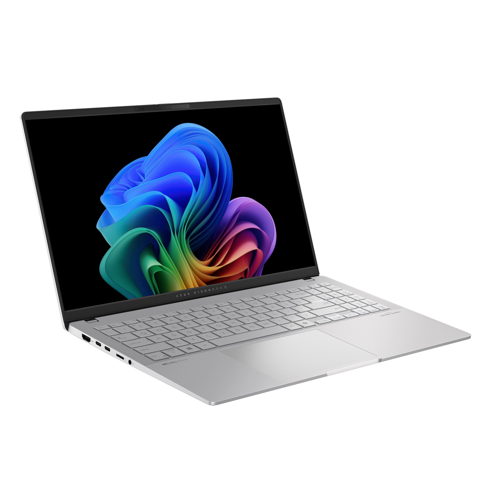 Asus Vivobook S S5507QA-MA112W | Cool Silver | 15.6 " | OLED | 3K | 2880 x 1620 pixels | Glossy | Snapdragon X Elite | X1E 78 100 | 32 GB | LPDDR5X | Solid-state drive capacity 1000 GB | Qualcomm Adreno GPU | Windows 11 Home | 802.11be | Bluetooth version 5.4 | Keyboard language English | Keyboard backlit | Warranty 24 month(s) - Image 5