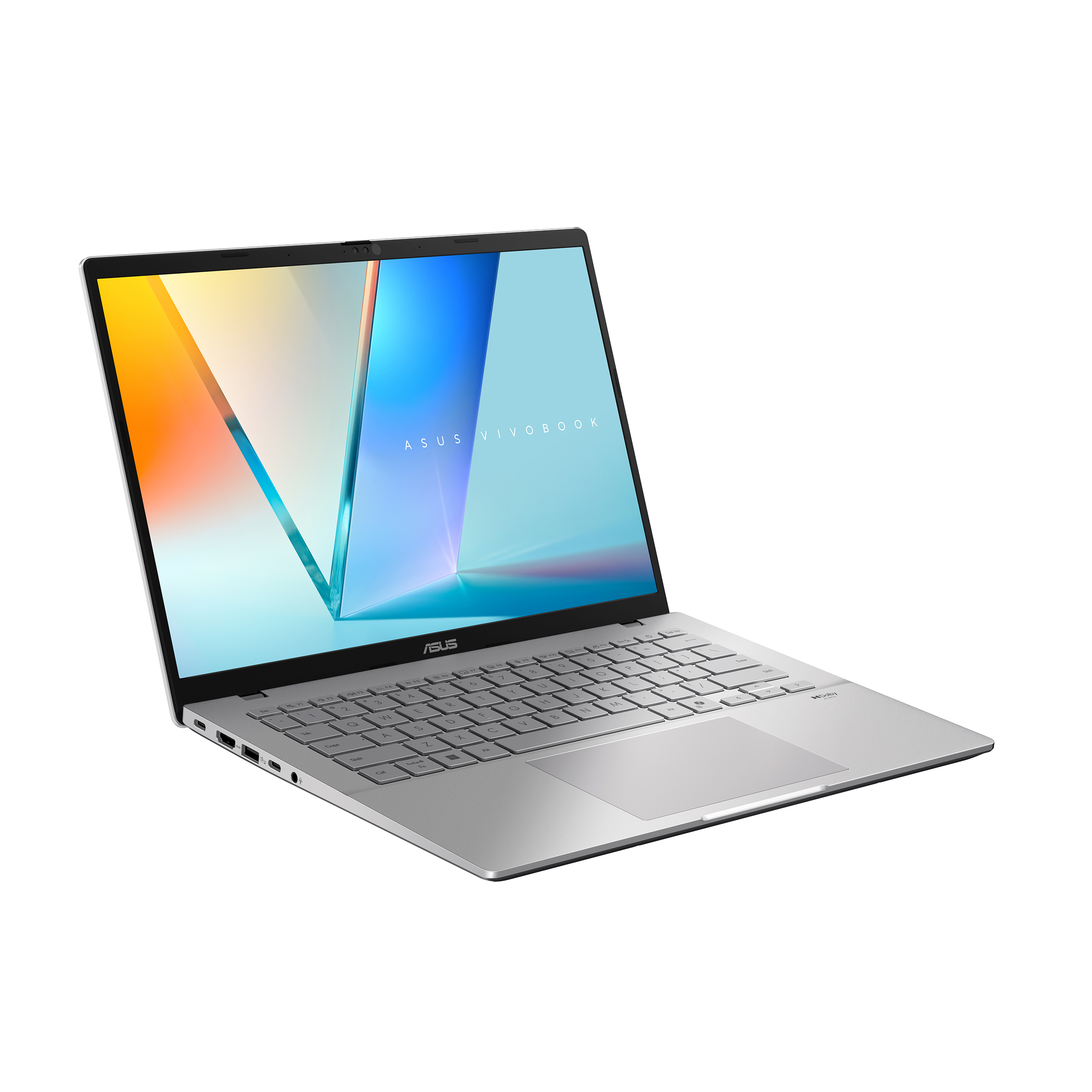 Asus Vivobook S14 | Cool Silver | 14 " | IPS | WUXGA | 1920 x 1200 pixels | Anti-glare | Intel Core i5 | i5-13420H | 16 GB | DDR5 | Solid-state drive capacity 512 GB | Intel UHD Graphics | Windows 11 Home | 802.11ax | Bluetooth version 5.3 | Keyboard language US | Keyboard backlit | Warranty 24 month(s) - Image 3