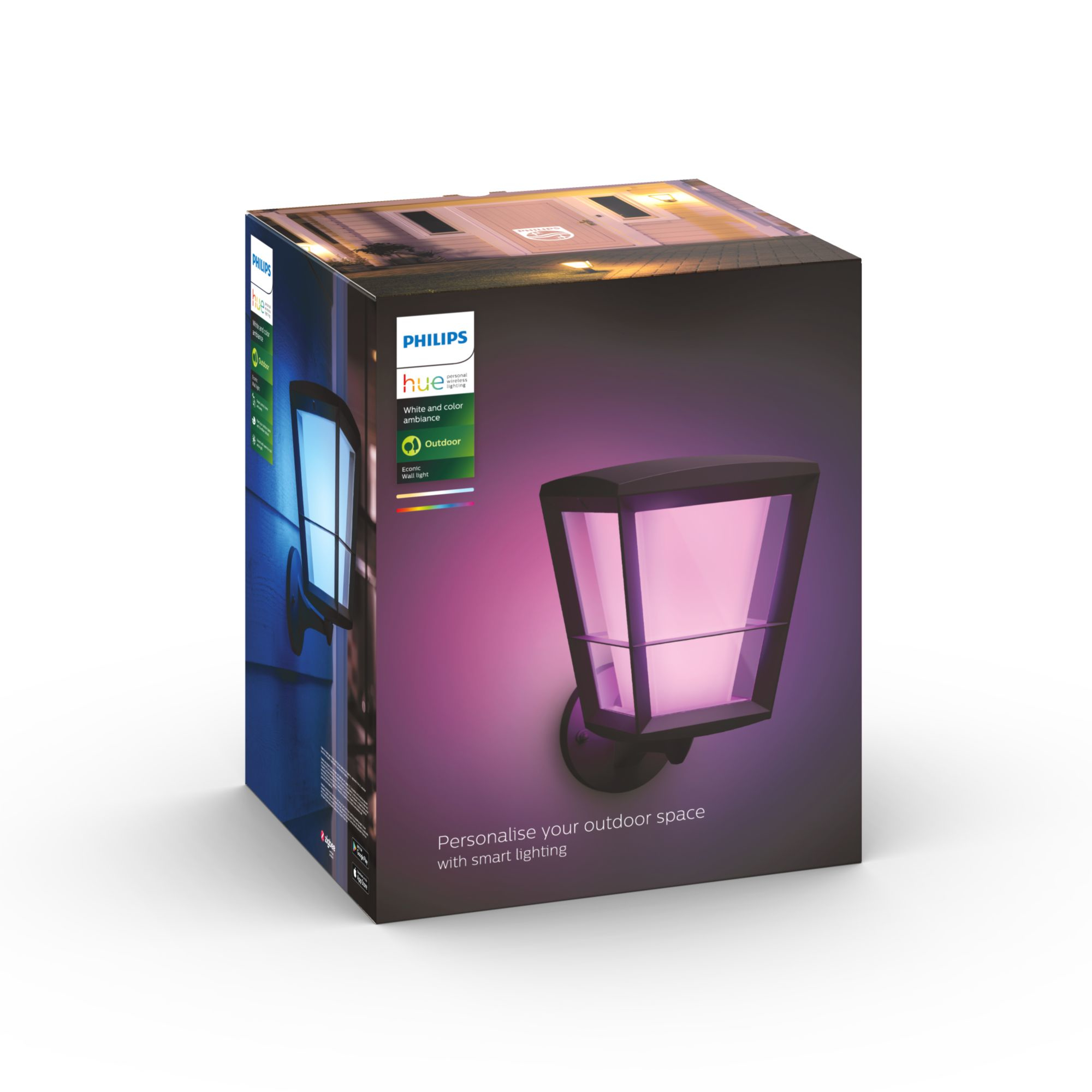 Philips Hue WCA Econic Outdoor Wall Lantern Up | 15 W | 2000-6500 Hue White Colour Ambiance - Image 5