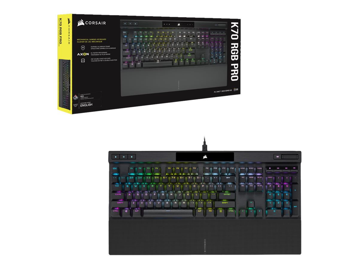 Corsair Mechanical Gaming Keyboard with PBT DOUBLE SHOT PRO Keycaps | K70 RGB PRO | Gaming keyboard | Wired | Nordic | Black | CHERRY MX SPEED - Image 3