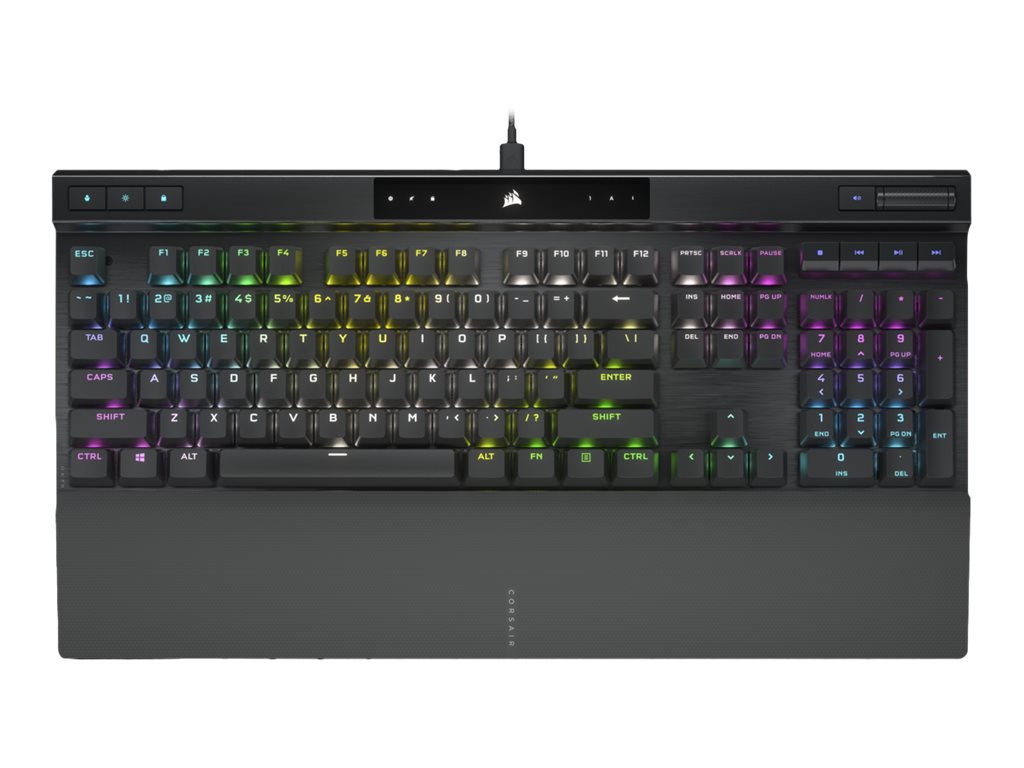 Corsair Mechanical Gaming Keyboard with PBT DOUBLE SHOT PRO Keycaps | K70 RGB PRO | Gaming keyboard | Wired | Nordic | Black | CHERRY MX SPEED - Image 4