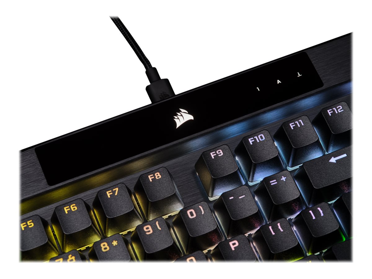 Corsair Mechanical Gaming Keyboard with PBT DOUBLE SHOT PRO Keycaps | K70 RGB PRO | Gaming keyboard | Wired | Nordic | Black | CHERRY MX SPEED - Image 7