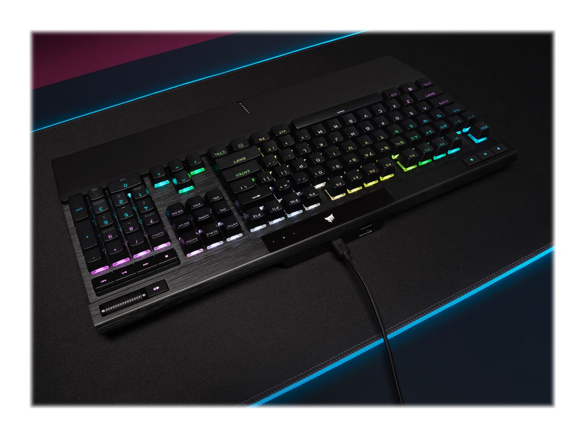 Corsair Mechanical Gaming Keyboard with PBT DOUBLE SHOT PRO Keycaps | K70 RGB PRO | Gaming keyboard | Wired | Nordic | Black | CHERRY MX SPEED - Image 14