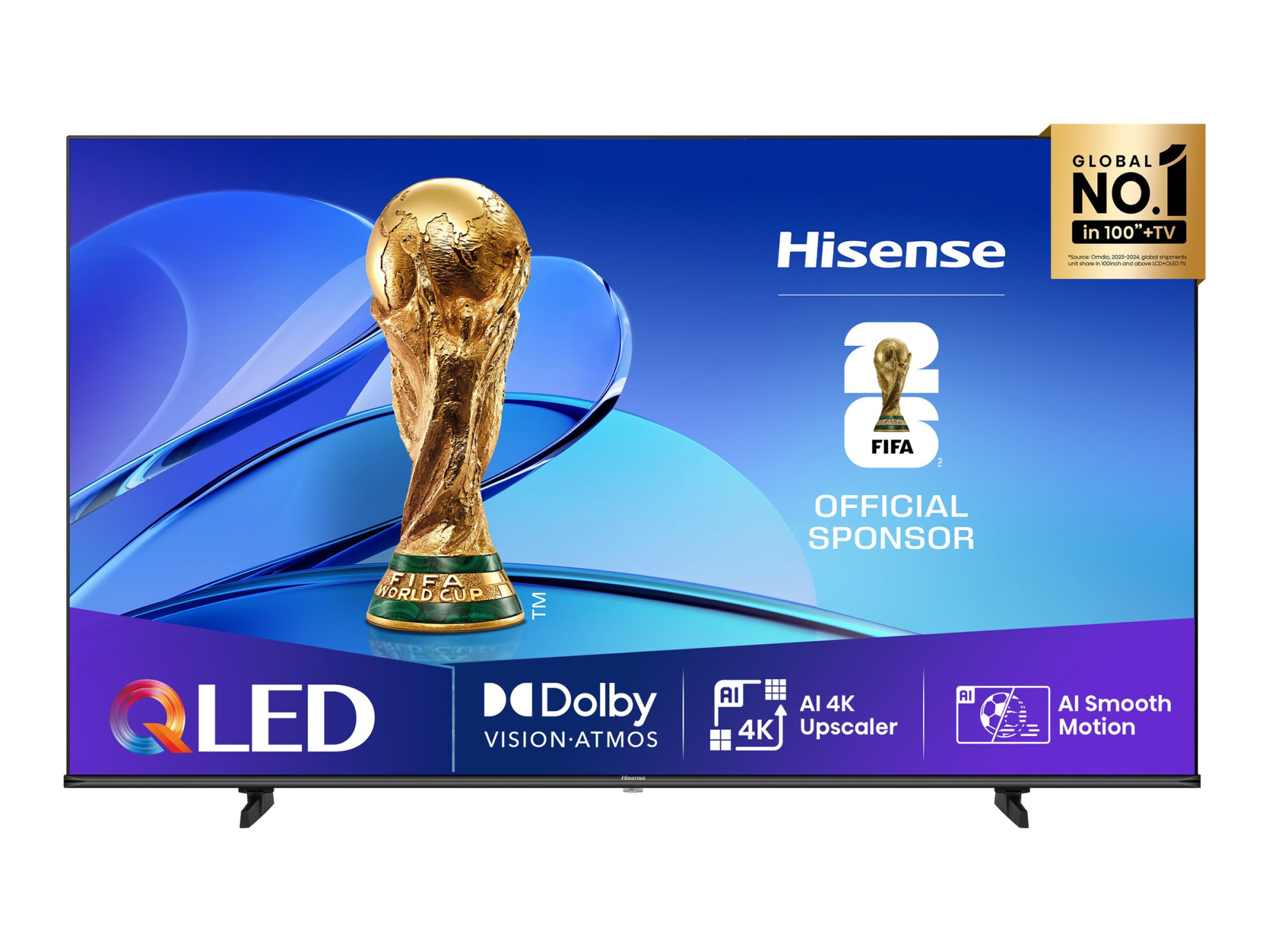 Hisense UHD QLED Smart TV | 65E7Q | 65" | Smart TV | VIDAA OS | UHD | Black - Image 2
