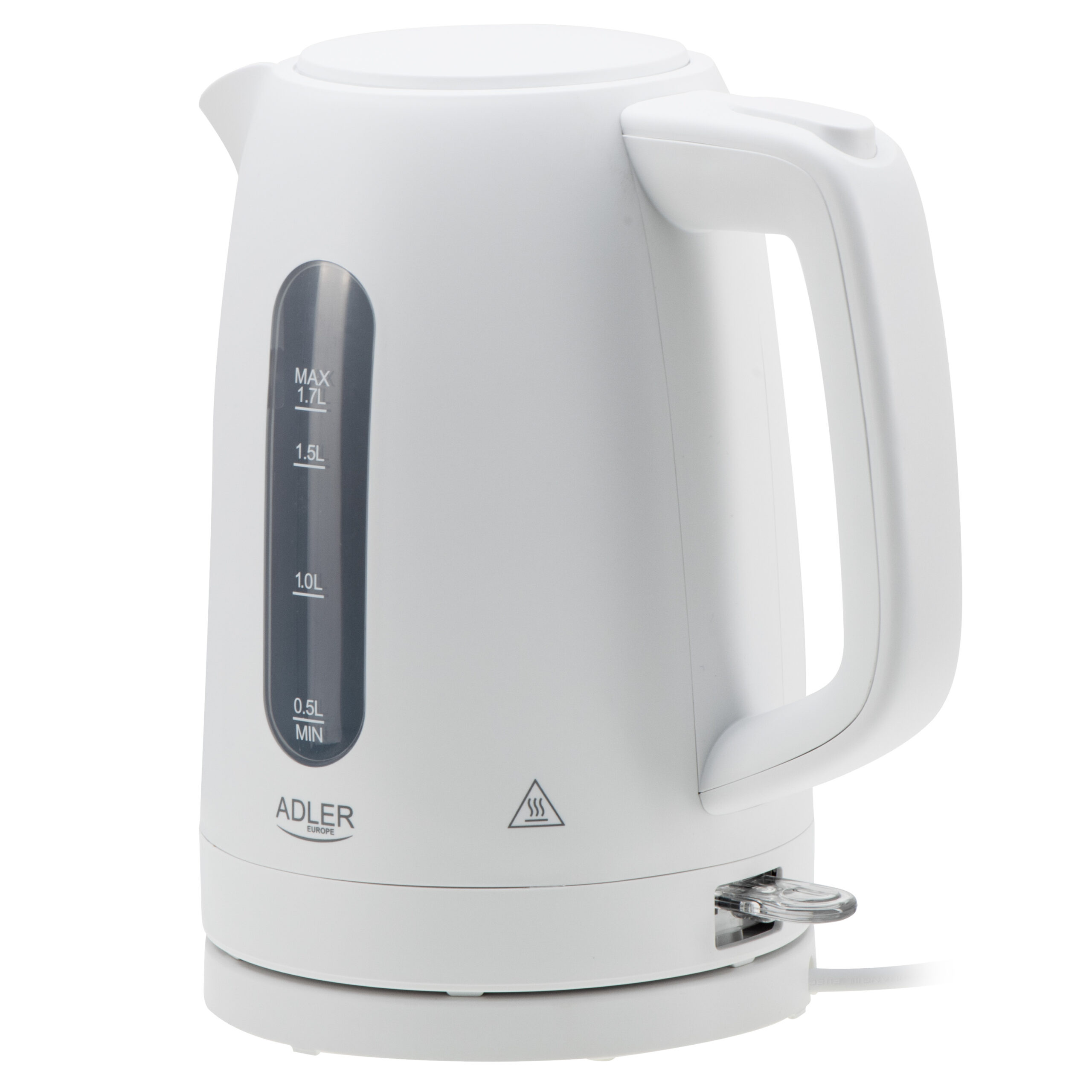 Adler Kettle | AD 1379w | Electric | 2200 W | 1.7 L | Polypropylene | 360° rotational base | White - Image 3