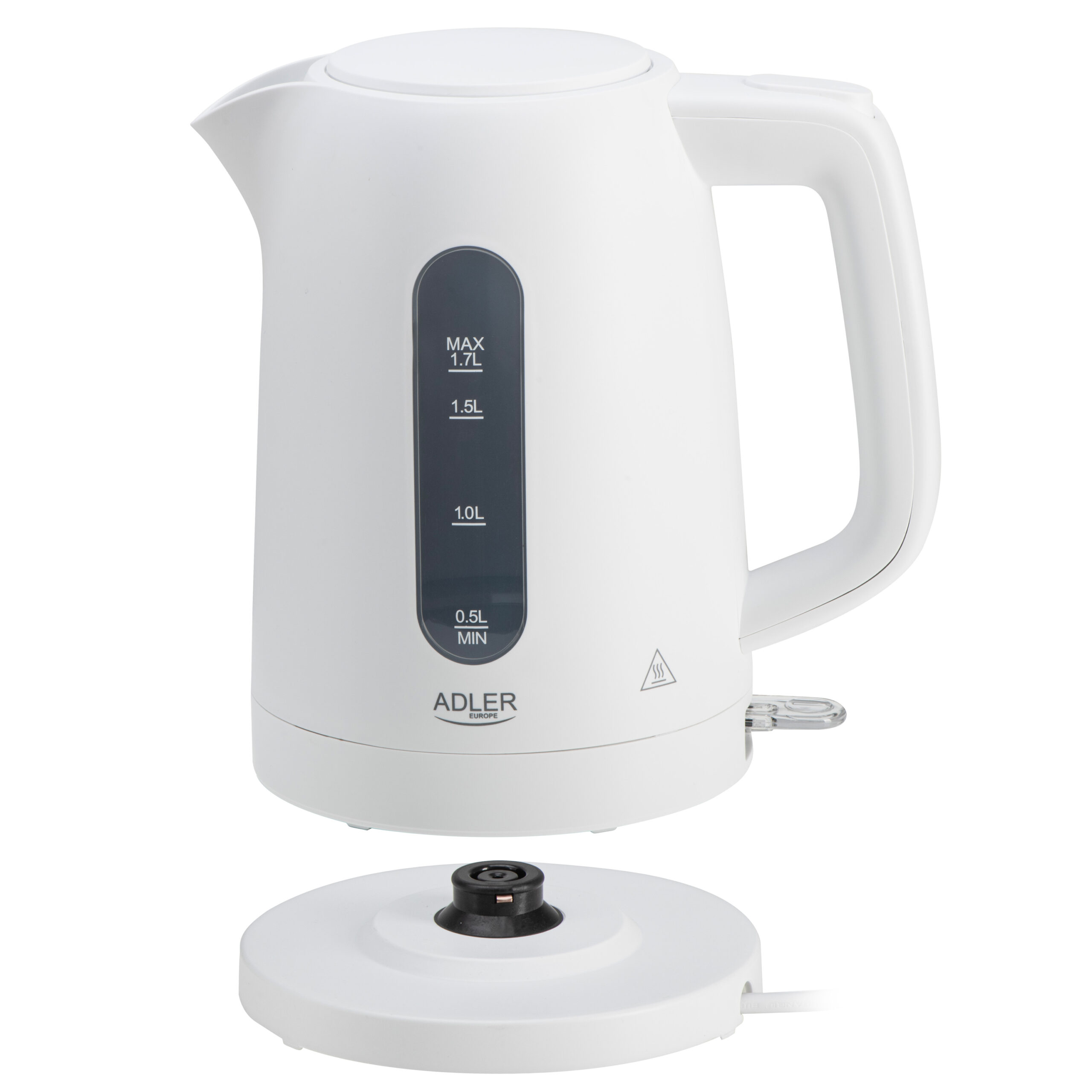 Adler Kettle | AD 1379w | Electric | 2200 W | 1.7 L | Polypropylene | 360° rotational base | White - Image 4