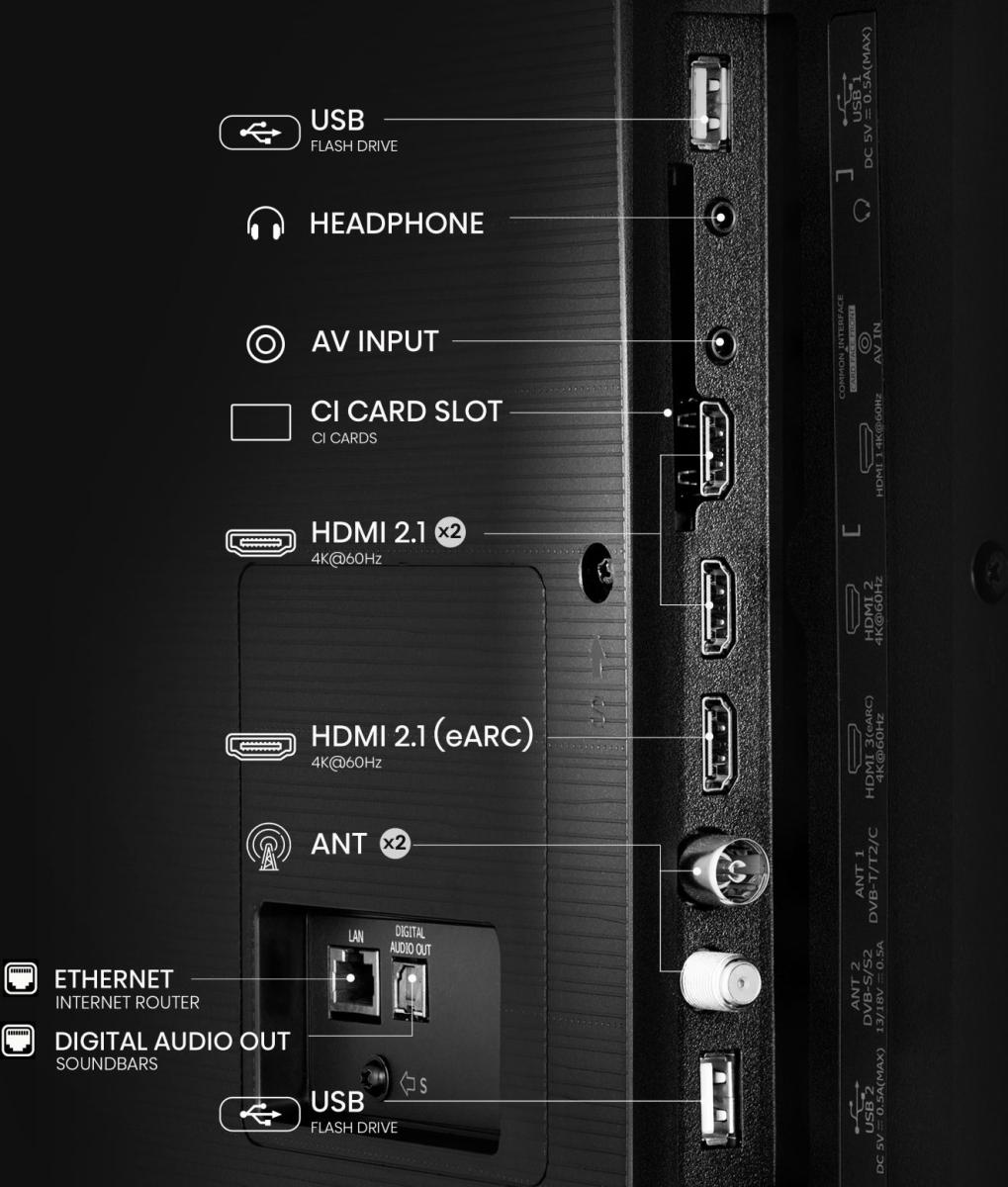 Hisense 4K TV | 85A6Q | 85 | Smart TV | VIDAA | UHD | Black - Image 5