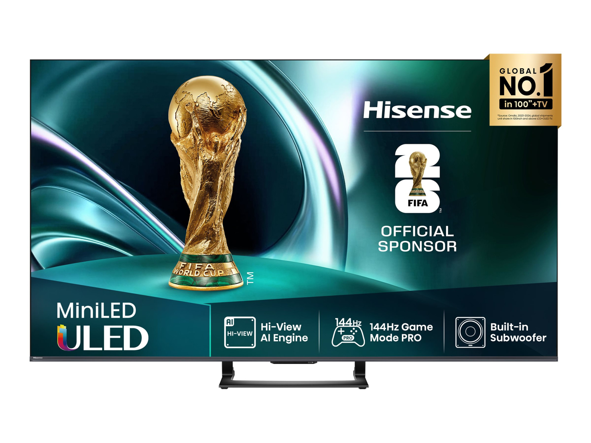 Hisense Mini LED TV | 65U7Q | 65 | Smart TV | VIDAA Smart OS | UHD | Black - Image 2