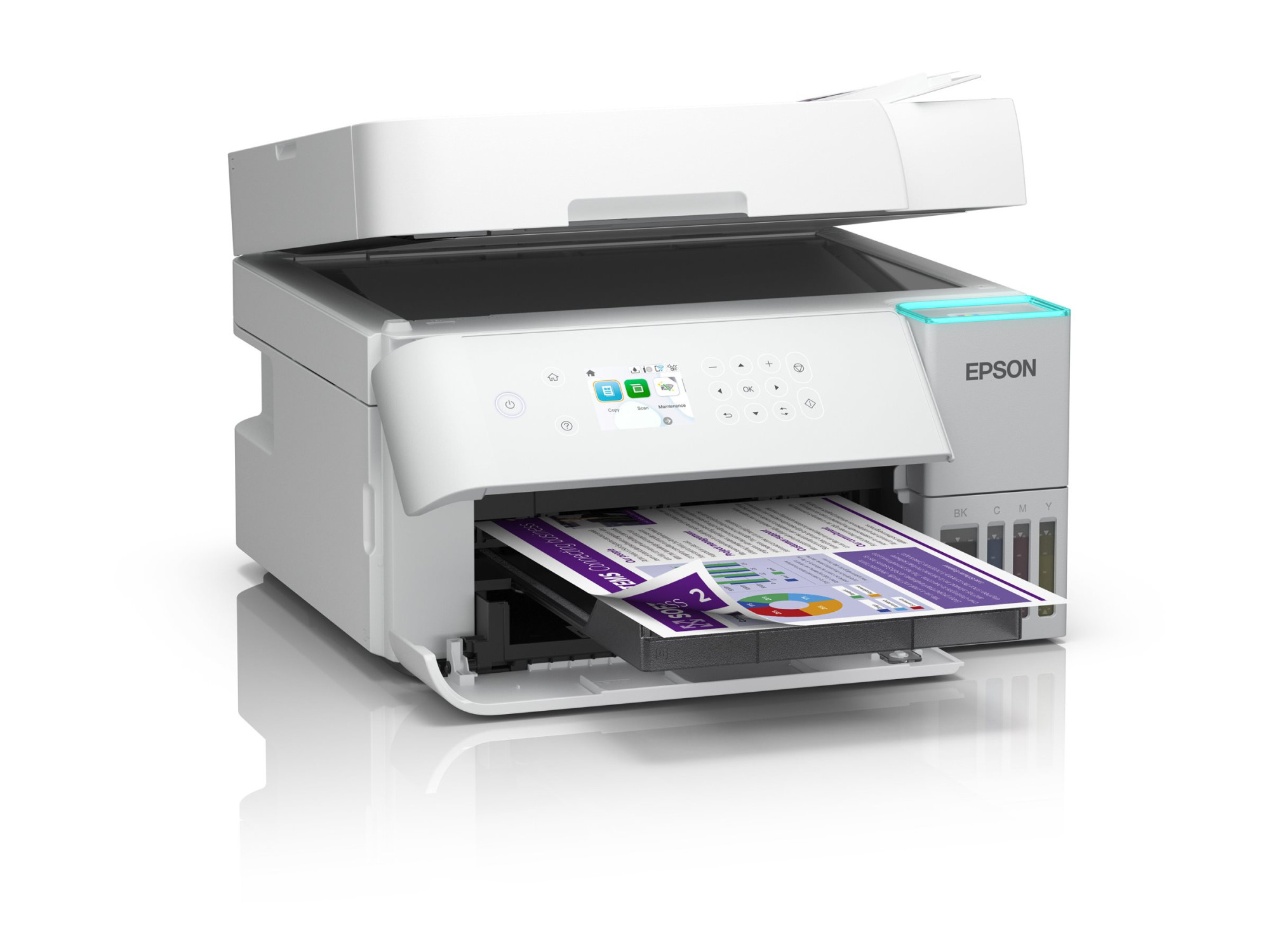 Epson Multifunctional printer | EcoTank L6376 | Inkjet | Colour | A4 | Wi-Fi | White - Image 6
