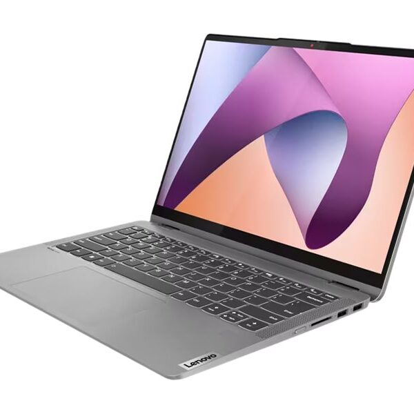 Lenovo IdeaPad Flex 5 14ABR8 | Arctic Grey | 14 " | IPS | Touchscreen | WUXGA | 1920 x 1200 pixels | Glossy | AMD Ryzen 5 | 5625U | 16 GB | Soldered LPDDR4x | Solid-state drive capacity 512 GB | AMD Radeon Graphics | Windows 11 Home | 802.11ax | Bluetooth version 5.3 | Keyboard language English | Keyboard backlit | Warranty 24 month(s) | Battery warranty 12 month(s)
