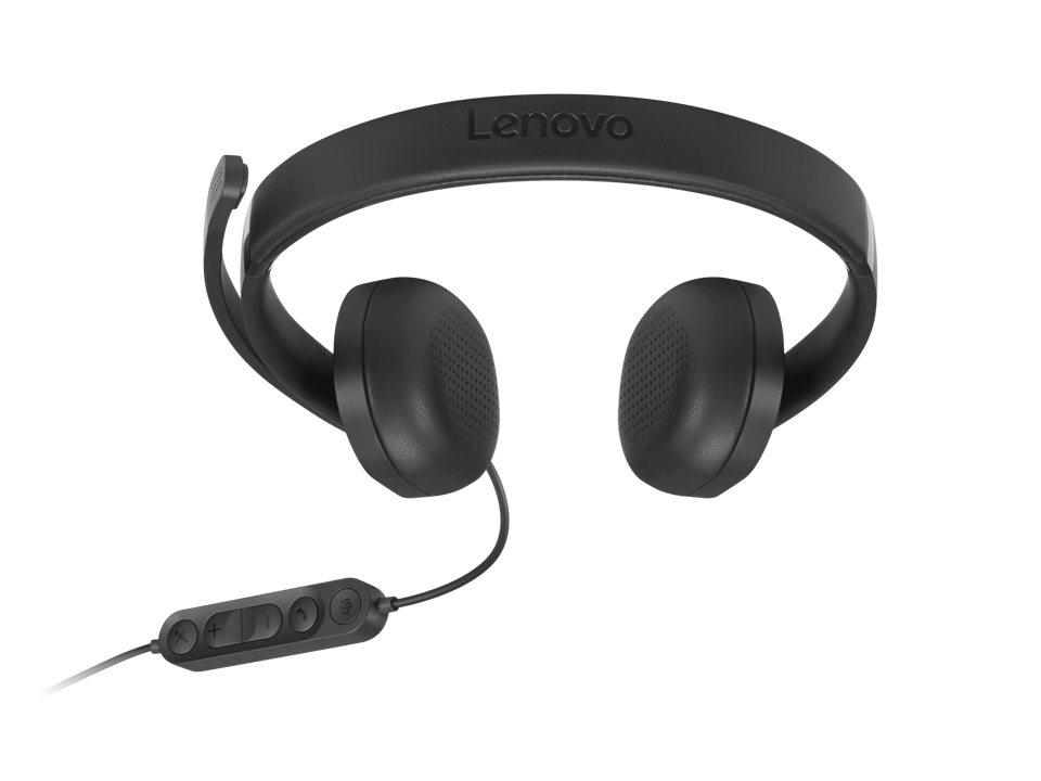 Lenovo Wired VoIP Headset 5000 (Teams) | Built-in microphone | USB Type-A, USB Type-C | Black - Image 6