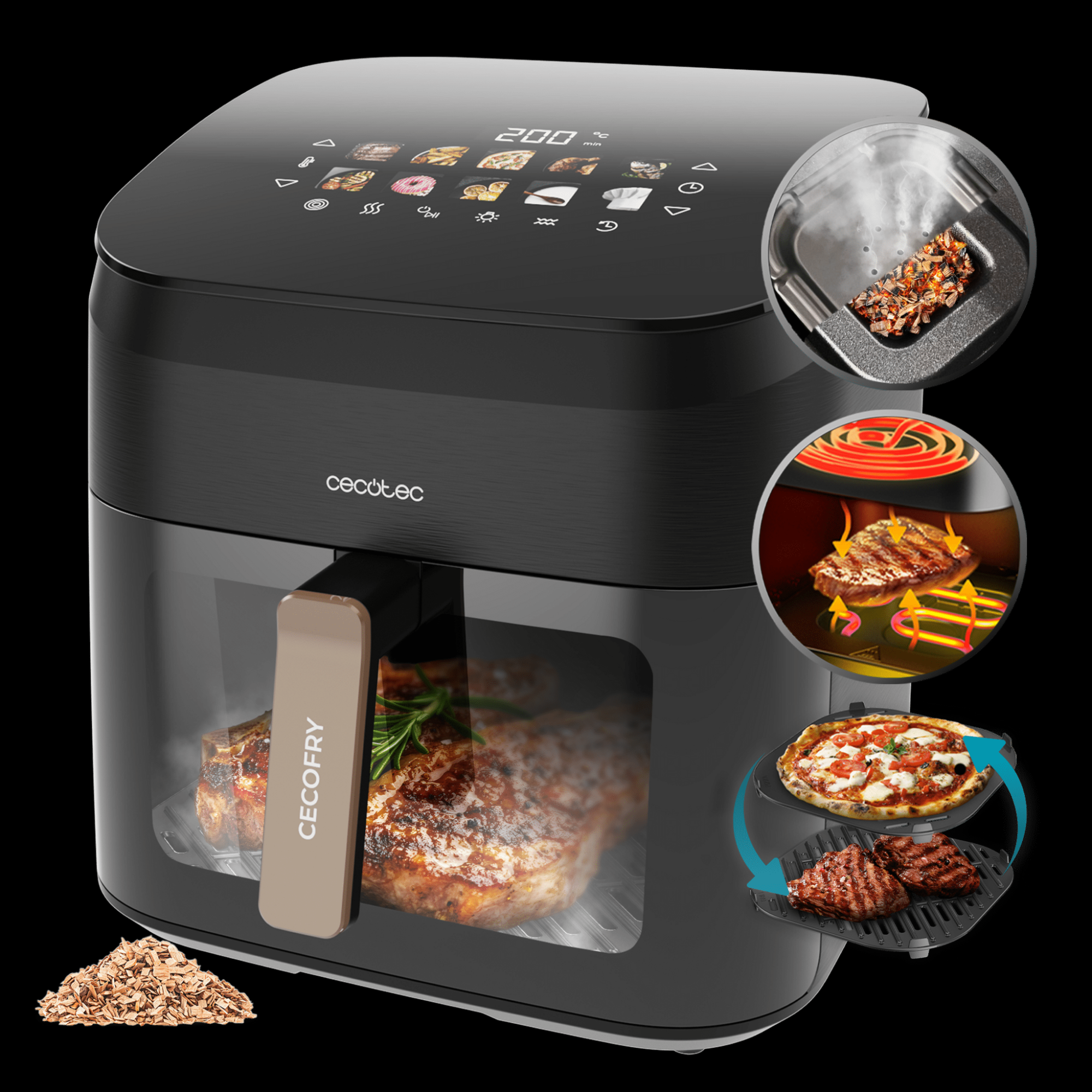 Cecotec Cecofry&Grill Smokin' 8500 Air fryer | Cecotec - Image 3