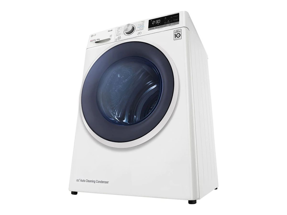 LG RH10V9AV4W Dryer Machine, C, Front loading, 10 kg, LED, Depth 66 cm, Wi-Fi, White | LG - Image 2
