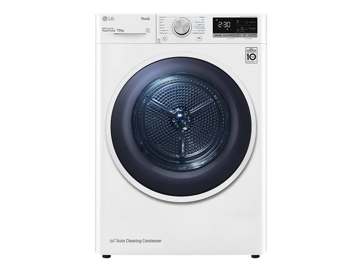 LG RH10V9AV4W Dryer Machine, C, Front loading, 10 kg, LED, Depth 66 cm, Wi-Fi, White | LG - Image 3