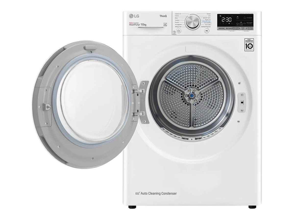 LG RH10V9AV4W Dryer Machine, C, Front loading, 10 kg, LED, Depth 66 cm, Wi-Fi, White | LG - Image 7