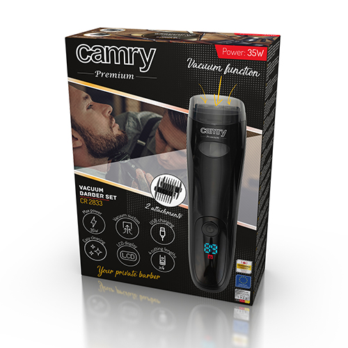 Camry | Beard trimmer | CR 2833 | Cordless | Number of length steps 4 | Black - Image 7