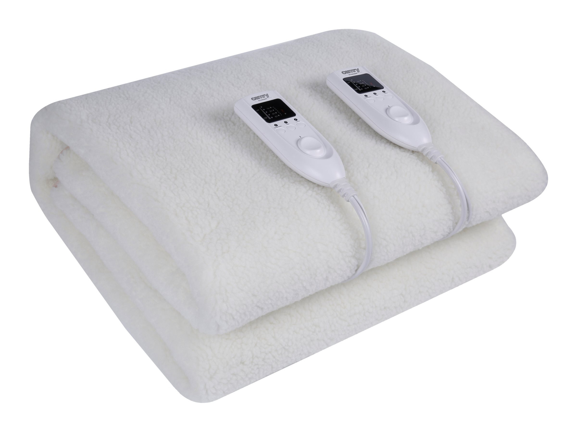 Camry | Electirc heating under-blanket with timer | CR 7421 | Number of heating levels 5 | Number of persons 2 | Washable | Remote control | Syntetic wood | 2 x 60 W | White - Image 2