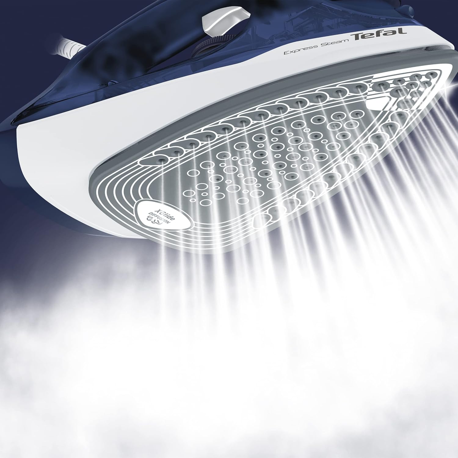 TEFAL | FV2838E0 | Steam Iron | 2400 W | Water tank capacity 270 ml | Continuous steam 40 g/min | Blue/White - Image 5