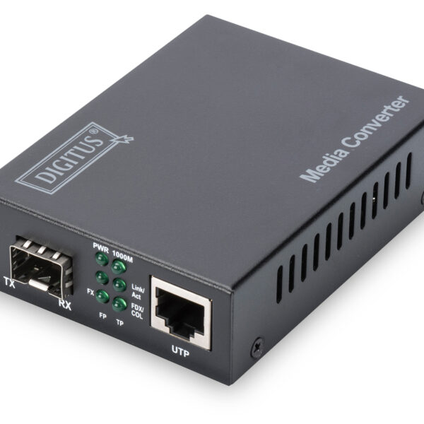 Digitus | Gigabit Ethernet Media Converter, SFP SFP Open Slot, without SFP Module | DN-82130 | SFP | 10/100/1000 Mbps port