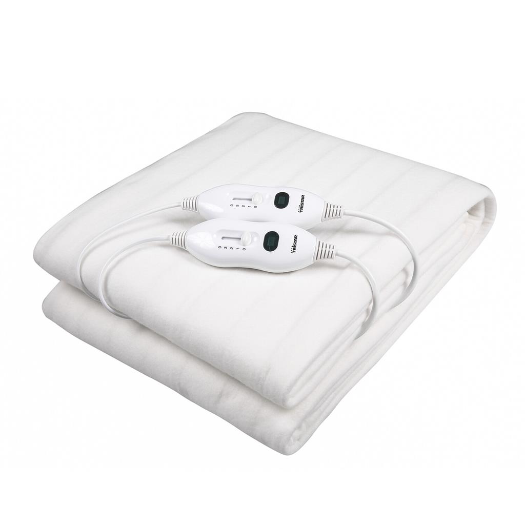 Tristar | Electric Under Blanket | BW-4752 | Number of heating levels 2 | Number of persons 2 | Heating blanket | Washable | 120 W | Polyester | White